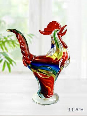 Art Glass Rooster